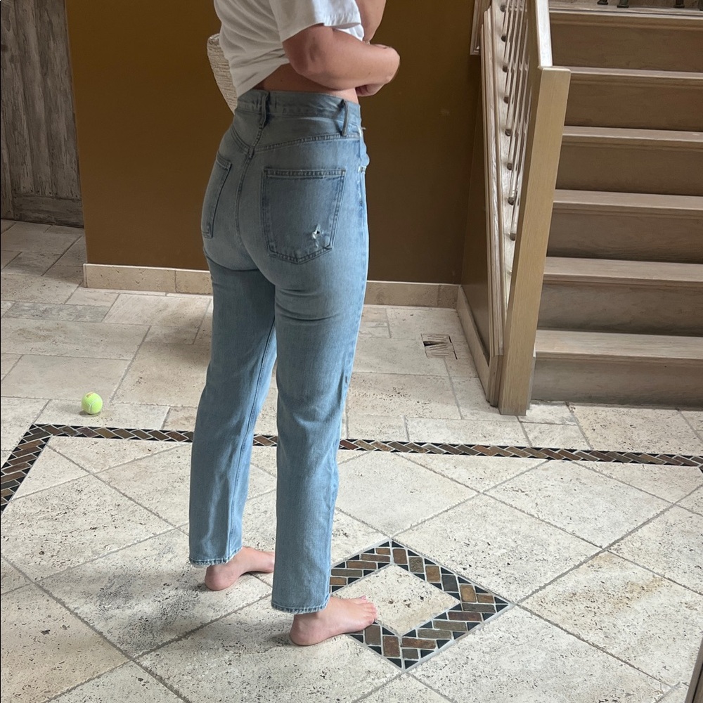 Agolde Women's Light Blue High-Waisted Jeans - Picture 2 of 7